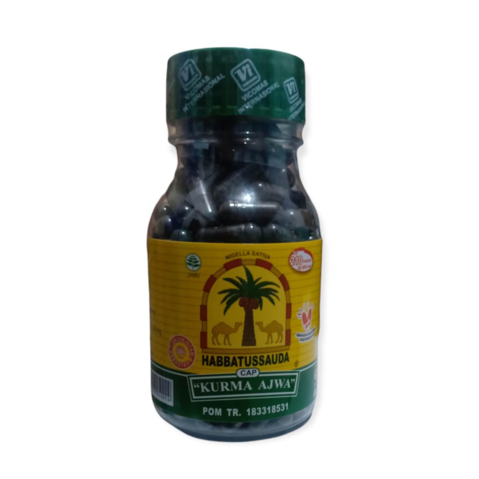 Habbatussauda Cap Kurma Ajwa isi 210 Kapsul